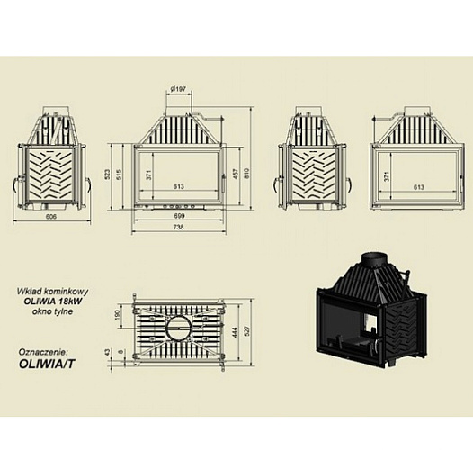 Каминная топка Oliwia/T_1